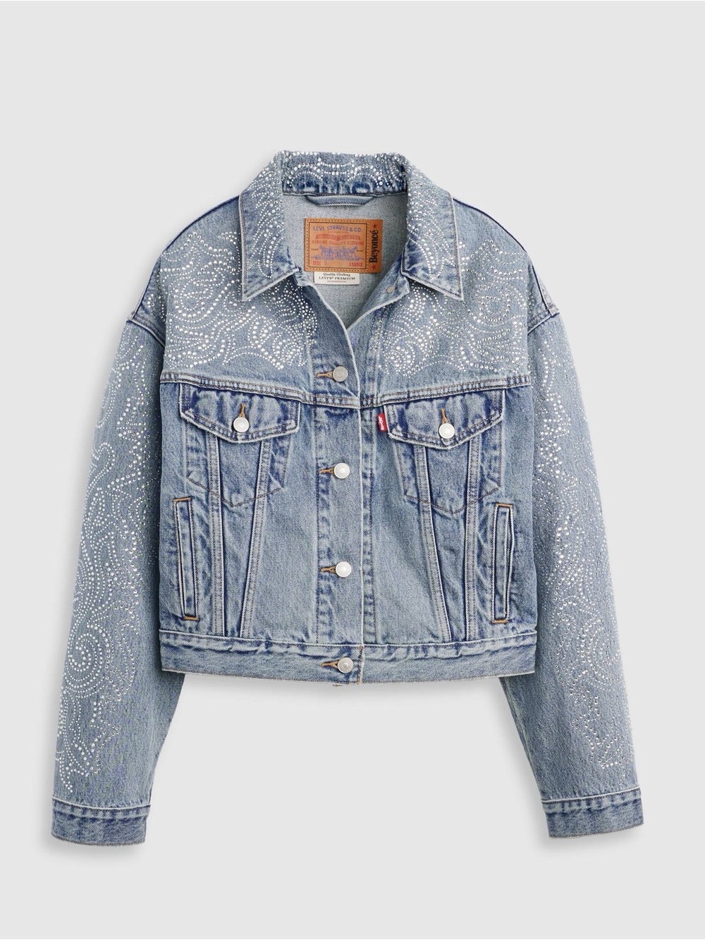 Beyoncé X Levi's® Shrunken '90s
Trucker Jacket - Dark Wash